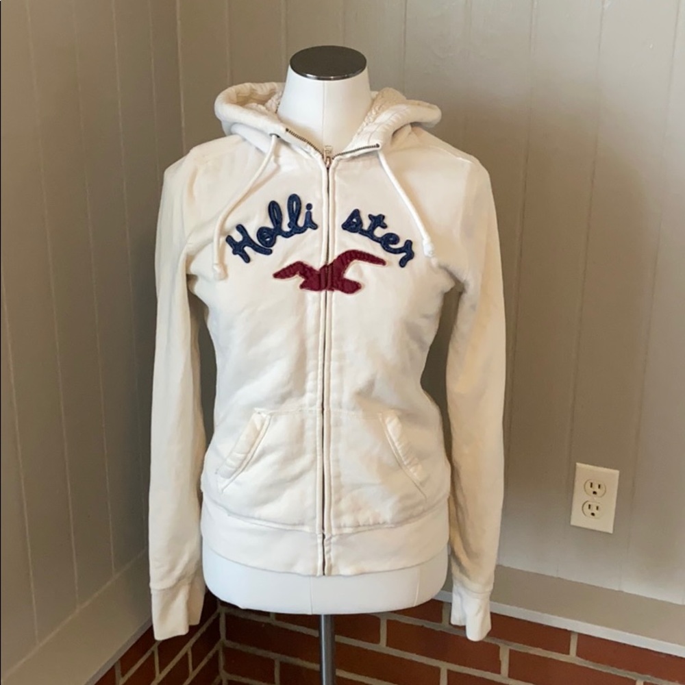 Hollister zip hoodie/jacket large